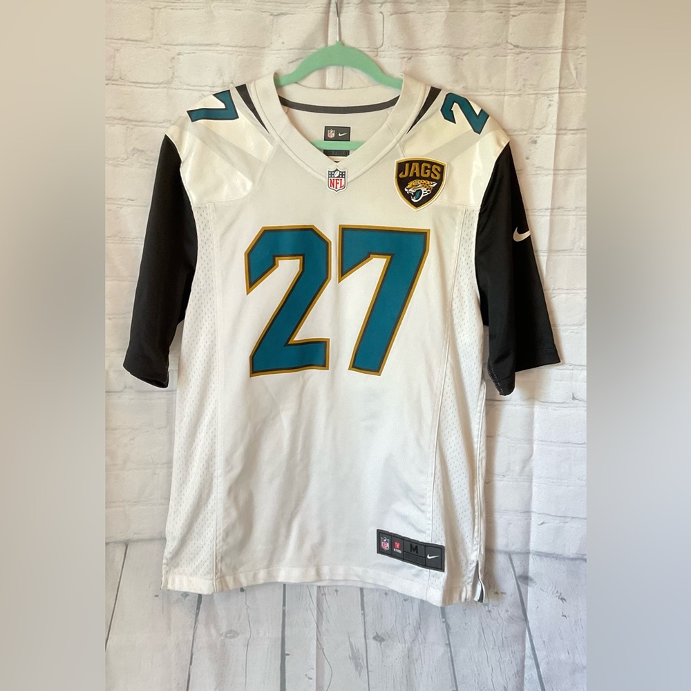Nike Jacksonville Jaguars White and Teal Fournette Jersey, excellent condition.